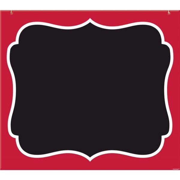 Rotes Kreidetafel Schild 35 x 40cm