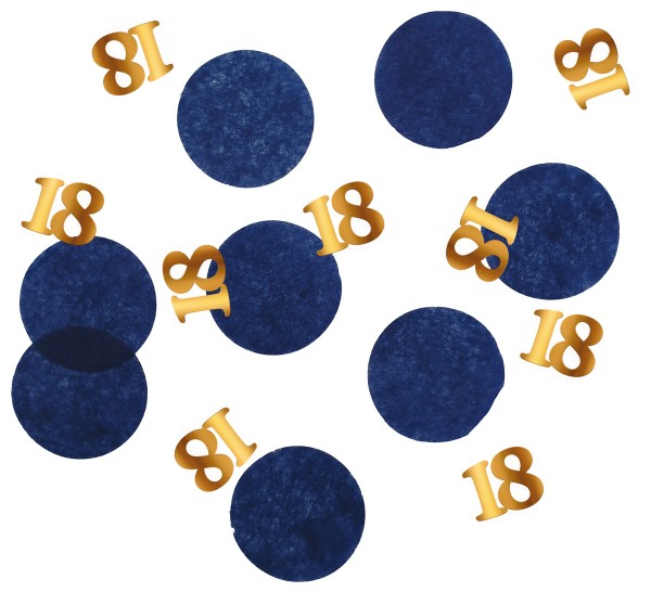 Elegant Blue 18th Birthday Streudeko 25g