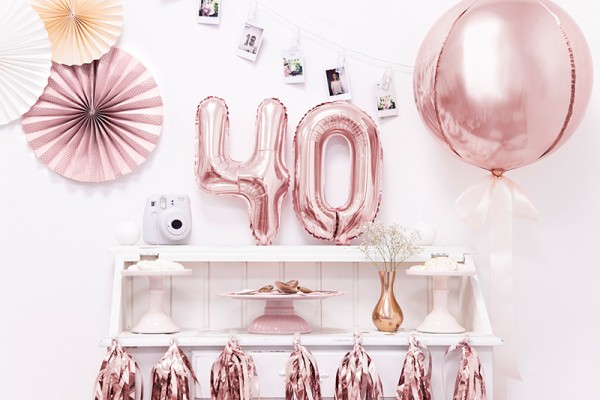 Kugelballon Partylover roségold 40cm 3