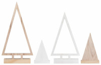 4 Weihnachtsbäume aus Holz