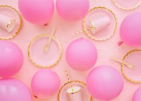 10 Eco Pastell Ballons rosa 26cm