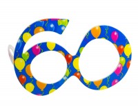 Partybrille 60.Geburtstag blau