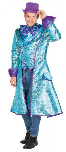 Blauer Paisley Herrenmantel Pierre