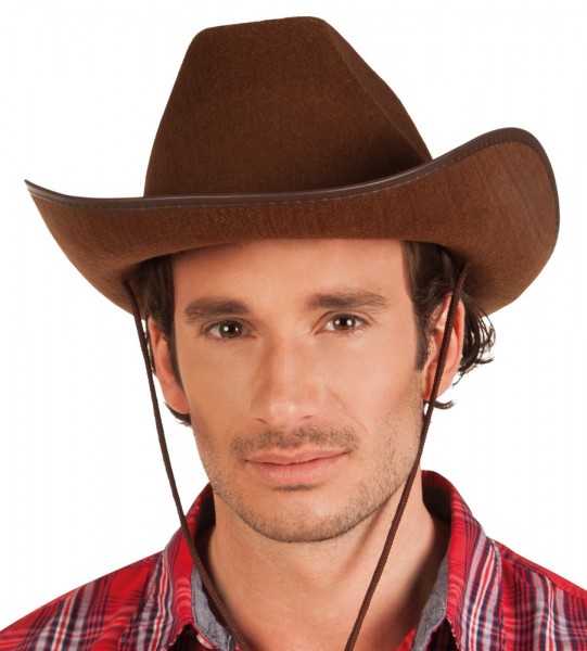 Brauner Western Cowboyhut