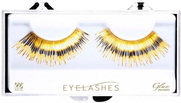 Goldy Metallic Wimpern In Gold Und Schwarz