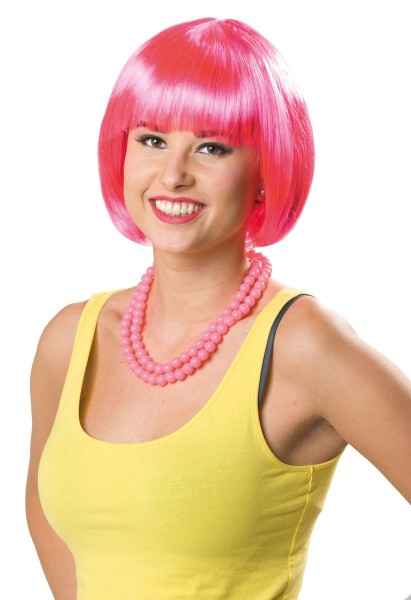 Bob Perücke Cleo neon pink