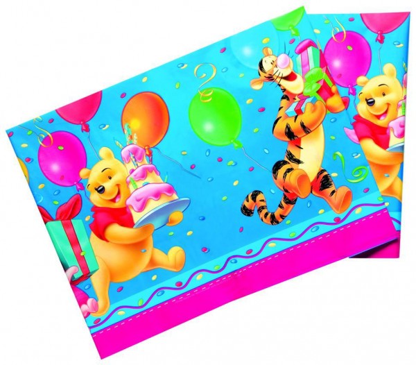 Birthday Winnie Puuh Tischdecke 1,8 x 1,2m