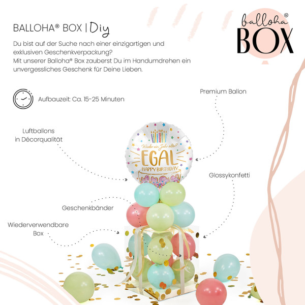 Balloha Geschenkbox DIY DIY Wieder ein Jahr älter? EGAL XL 3
