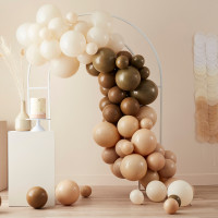 Ballongirlande Brown and Nude 70-teilig