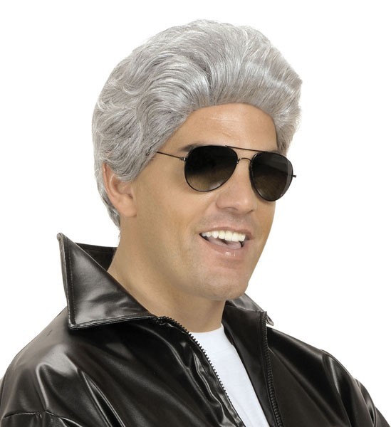 Graue Danny Grease Perücke Für Herren