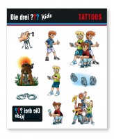 Die drei Fragezeichen Kids Tattoo Bogen