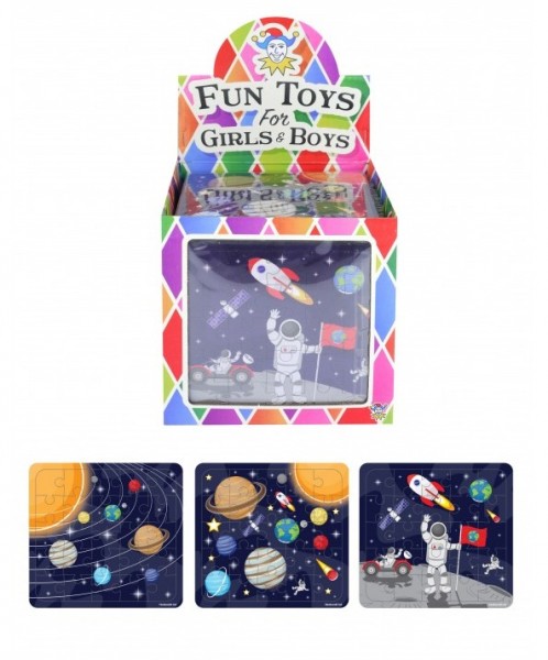 1 Weltraum Fahrt Puzzle 13 x 12cm