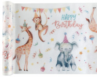 Zookinder Birthday Tischläufer 5m x 30cm