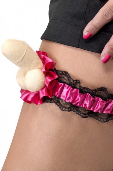 Pinkes Penis Strumpfband