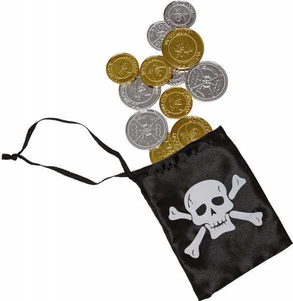 Piratväska för guldmynt