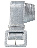 Silberner Glitzergürtel 1,2m
