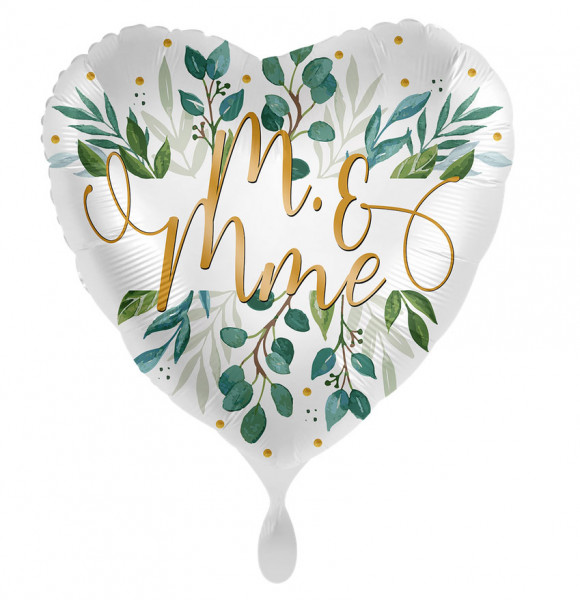 Botanical Wedding Folienballon FR 43cm