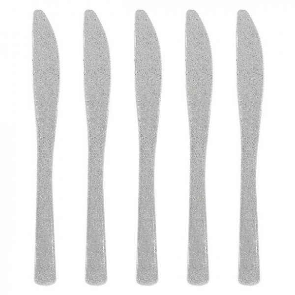 48 Silber glitzernde Premium Messer Konstanz