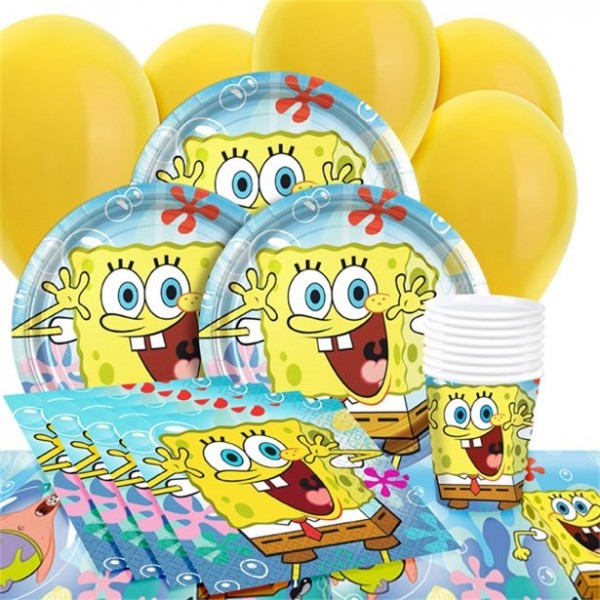 Schwammkopf Party Paket für 8 Personen