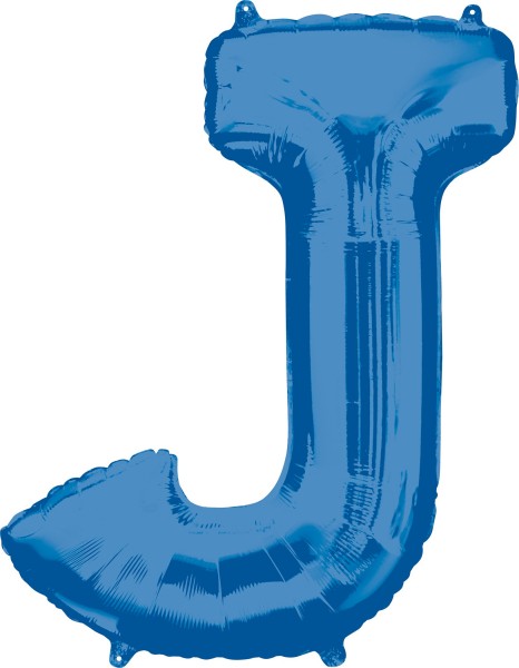 Folienballon Buchstabe J blau XL 83cm