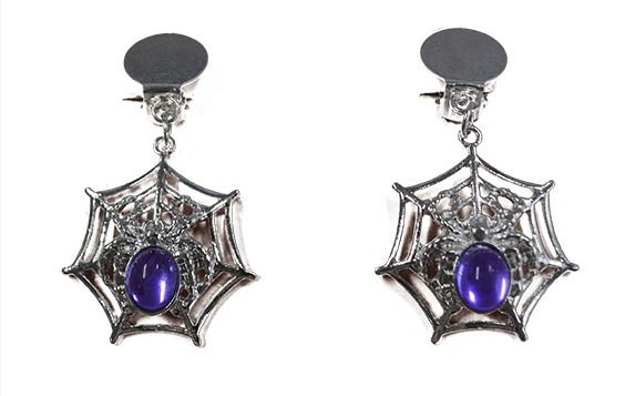 Edle Spinnen Amulett Ohrringe