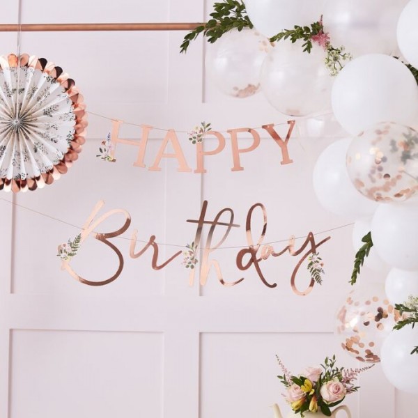 Birthday Teaparty Girlande 4m 2