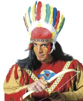 Bunter Chikoro Indianer Federkopfschmuck