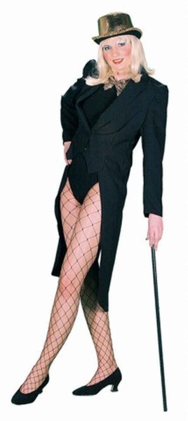 Schwarzer Eleganter Damen Frack