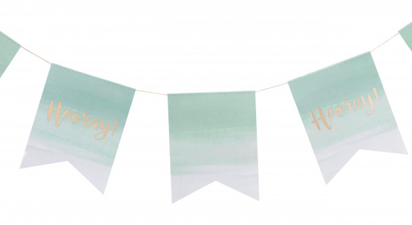 Türkise Birthday Blush Wimpelkette 3m