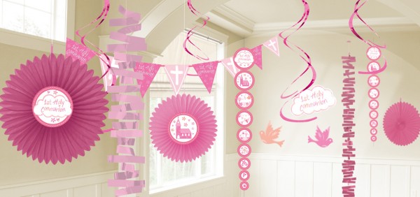 Gottes Segen Kommunion Partyset rosa