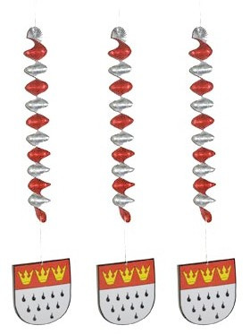 3 Köln Wappen Hängespiralen