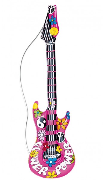 Flower-Power Gitarre aufblasbar