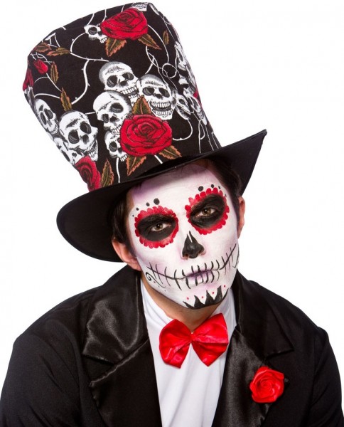 Tag Der Toten Totenkopf-Zylinder