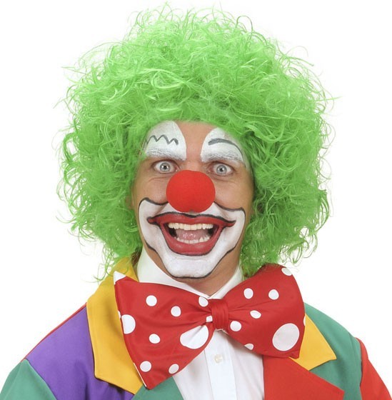 Grüne Clownsperücke
