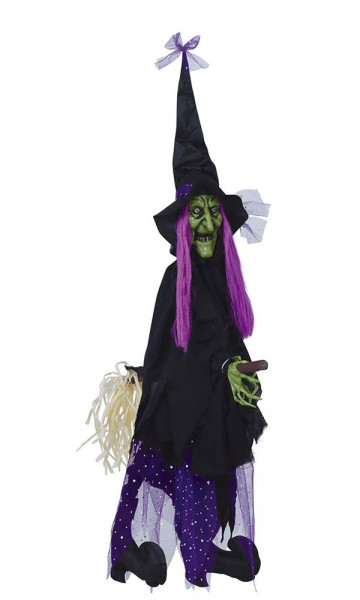 Fliegende Hexe mit Licht und Sound