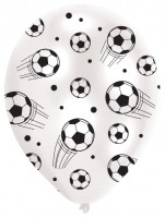 6 Fußball Party Luftballons 27,5cm