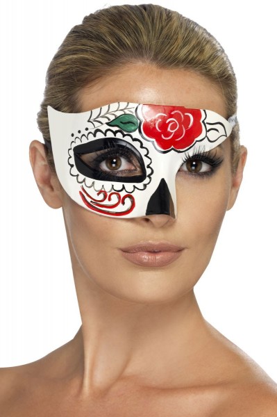 Halbmaske Sugarskull Tag der Toten
