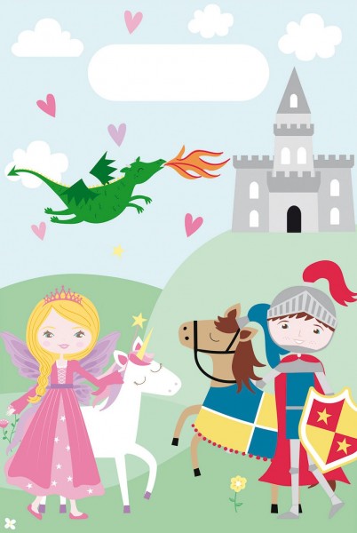 8 Prinzessin & Ritter Geschenktüten