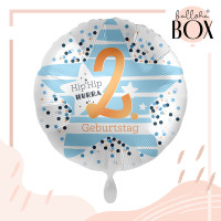 Vorschau: Balloha Geschenkbox DIY 2. Geburtstag Stars XL
