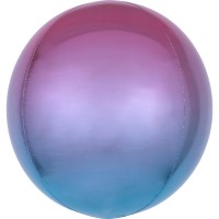 Ombré Orbz Ballon lila-blau 40cm