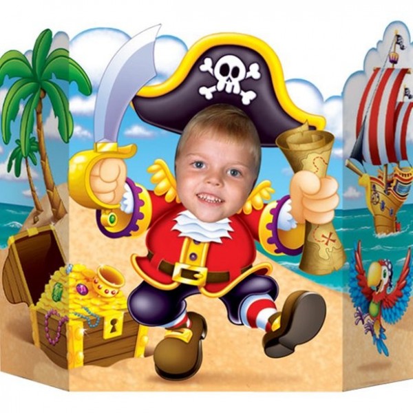Captain Haifisch Piraten Fotowand 64cm