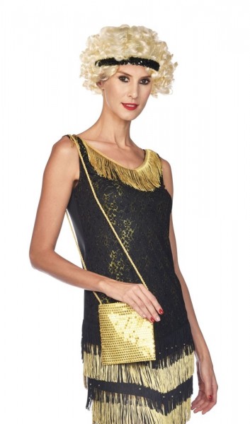 Goldene Pailletten Tasche Caroline