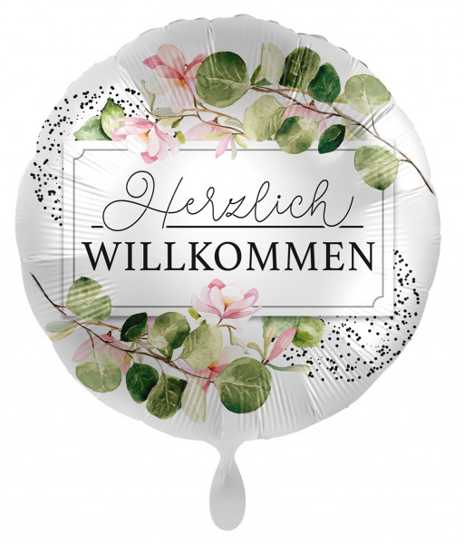 Botanischer Willkommen Folienballon 45cm