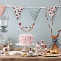 Vorschau: 25 Patchwork Eulen Trinkhalme