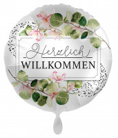 Botanischer Willkommen Folienballon 45cm