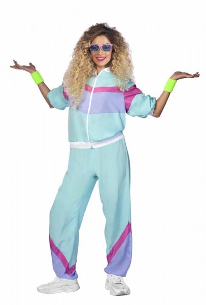 80er Jahre Trainingsanzug blau unisex 4