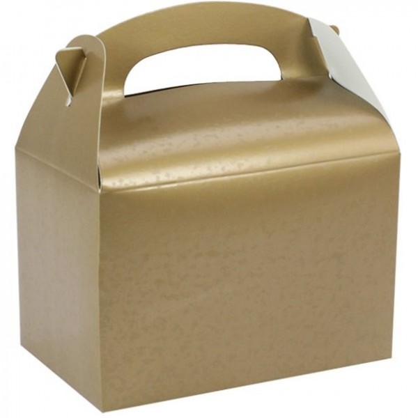 Geschenkbox rechteckig gold 15cm