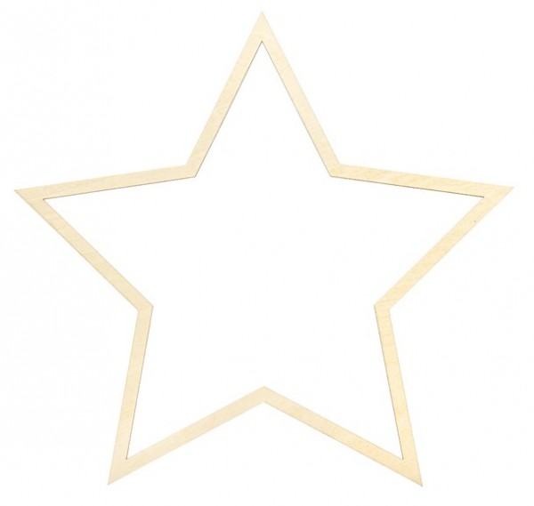 3 Stern Holz Dekohänger 4
