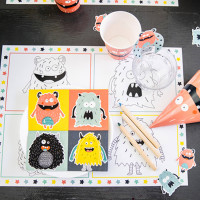 6 Monster Festival Tischsets