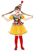 Vorschau: Zauberschönes Clown Kostüm für Mädchen